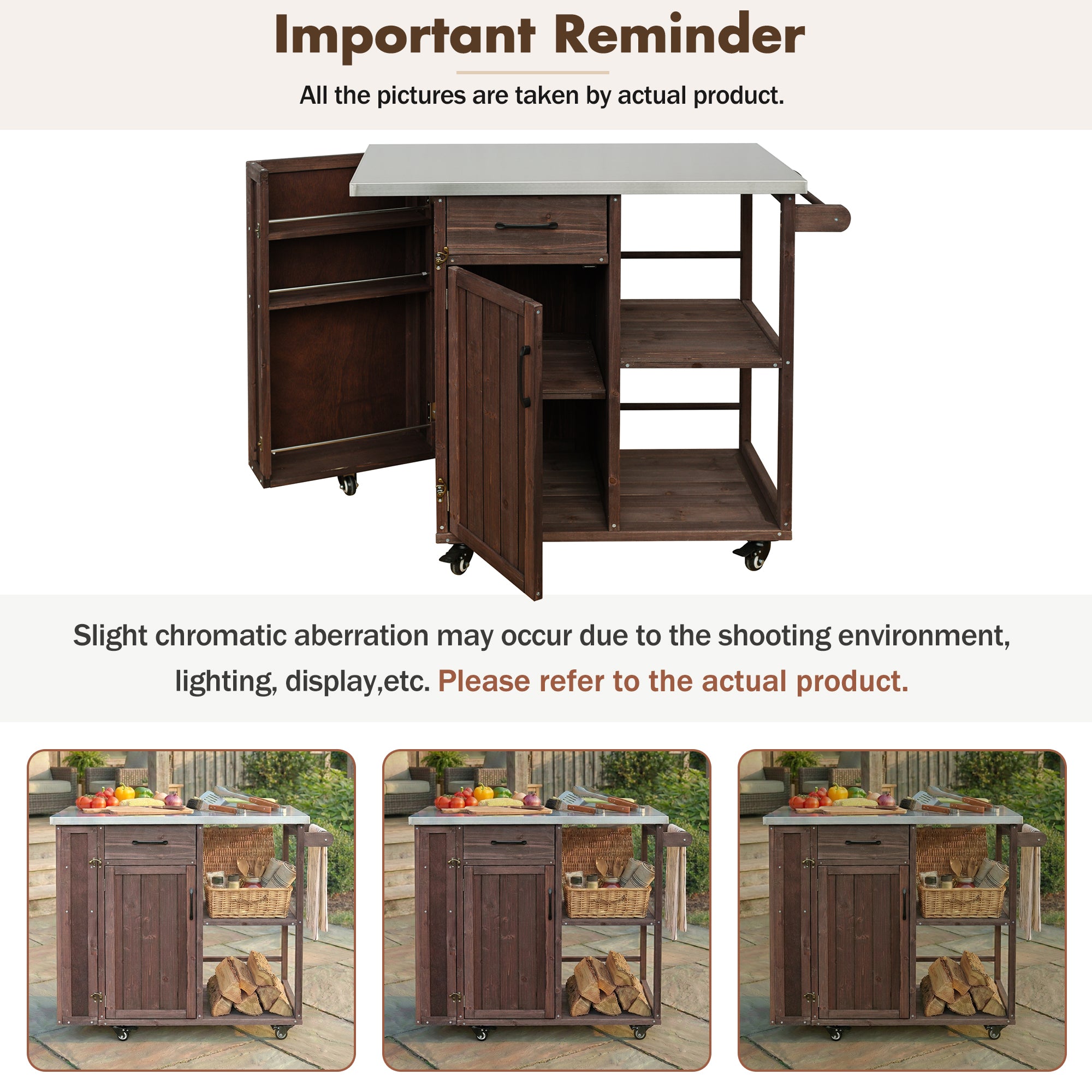 Kitchen island towel rack