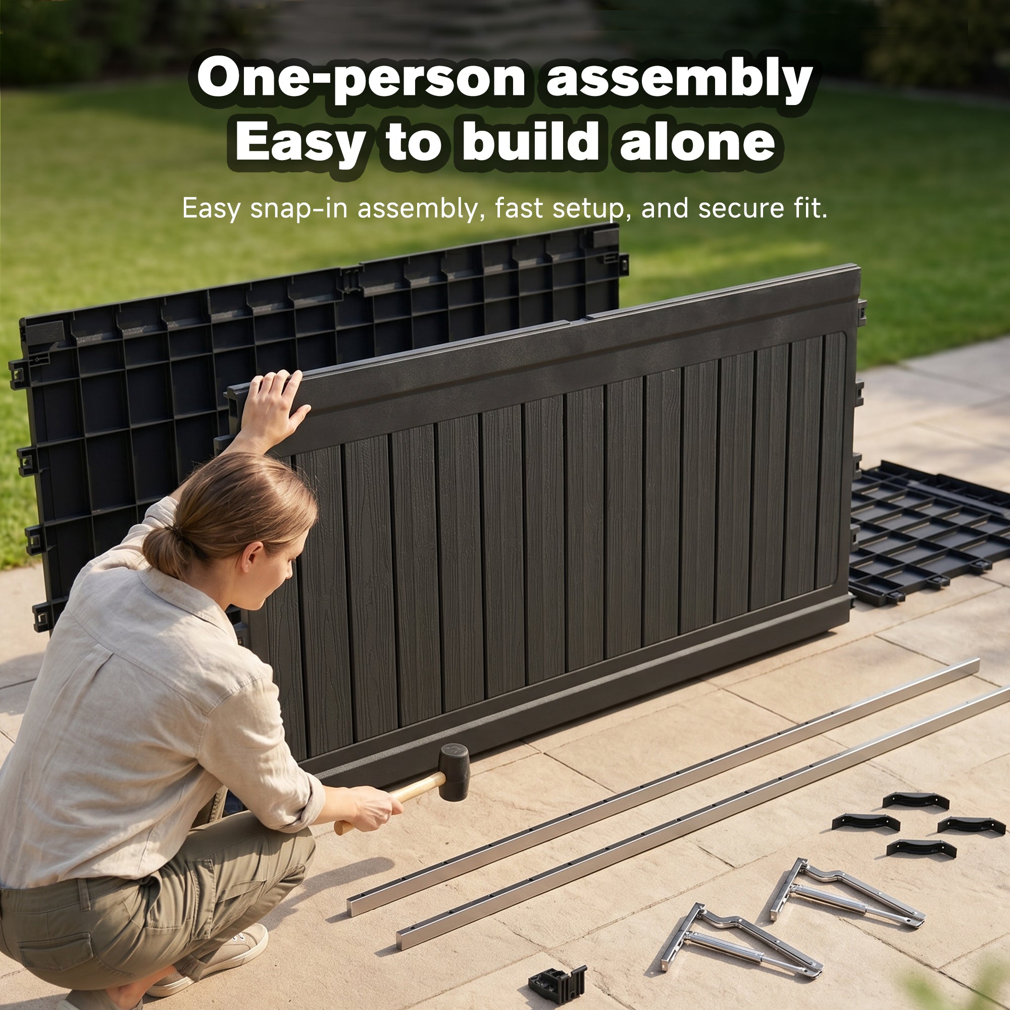 260 Gallon XXL Resin Deck Box