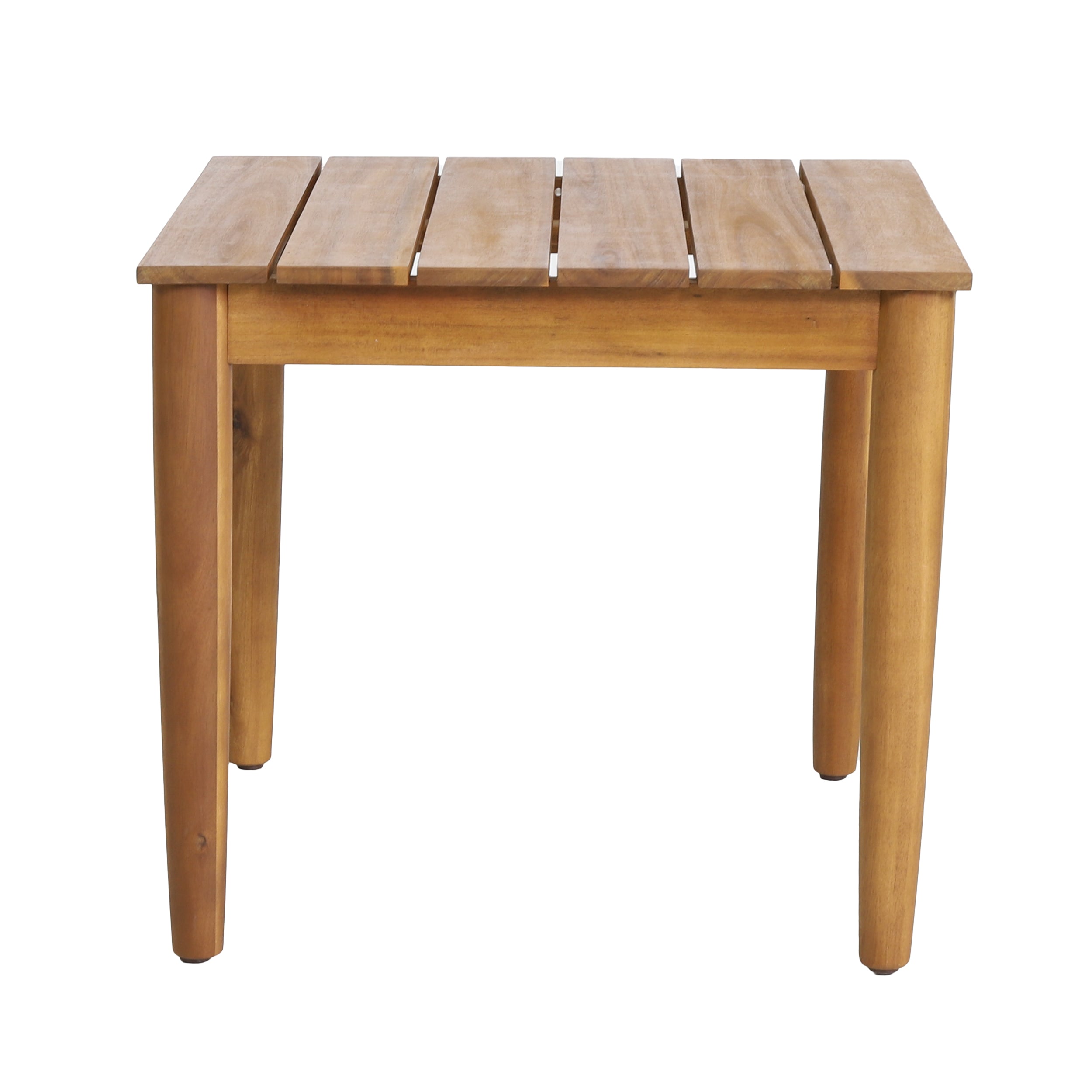 Teak side table styled