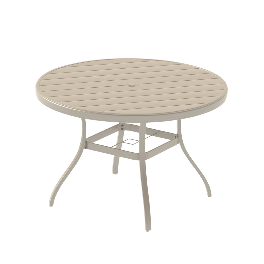 Outluma Round Metal Patio Dining Table - Sandstone
