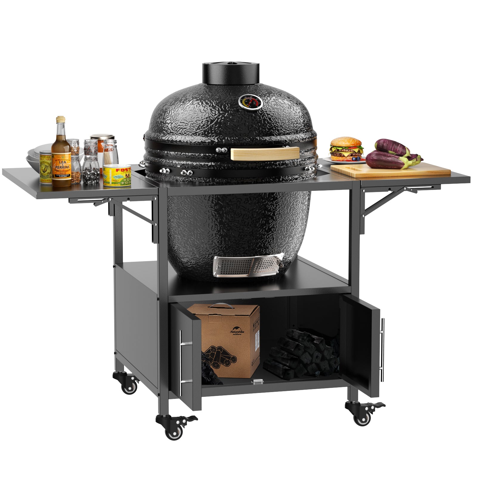 Grill cart outdoor scene