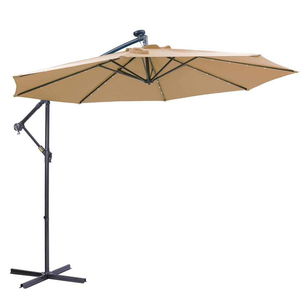 Solar LED Cantilever Umbrella detail