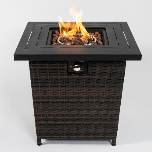 28-Inch Square 50,000 BTU Propane Fire Pit Table - image 5