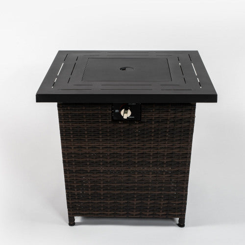 28-Inch Square 50,000 BTU Propane Fire Pit Table - image 6