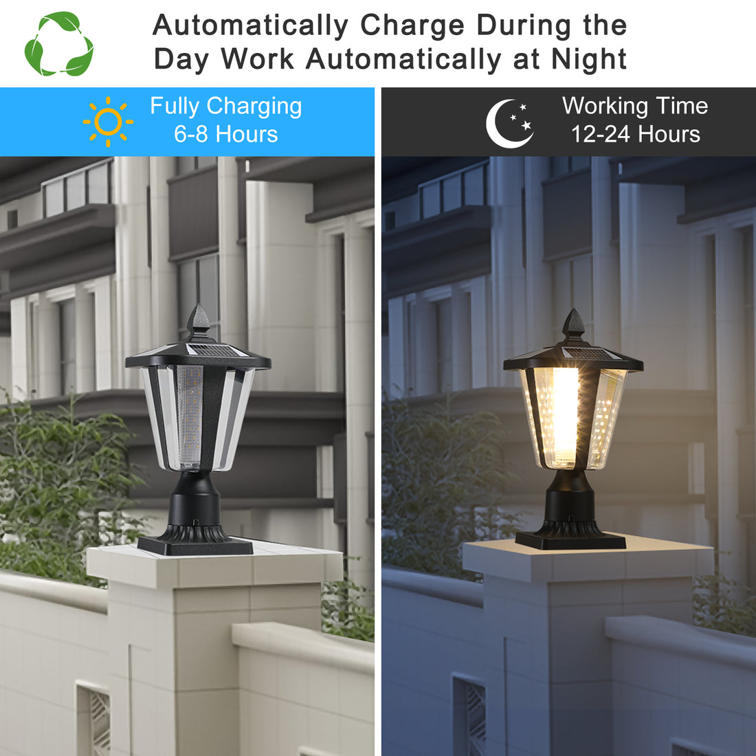 Outluma 15in Solar Garden Lantern