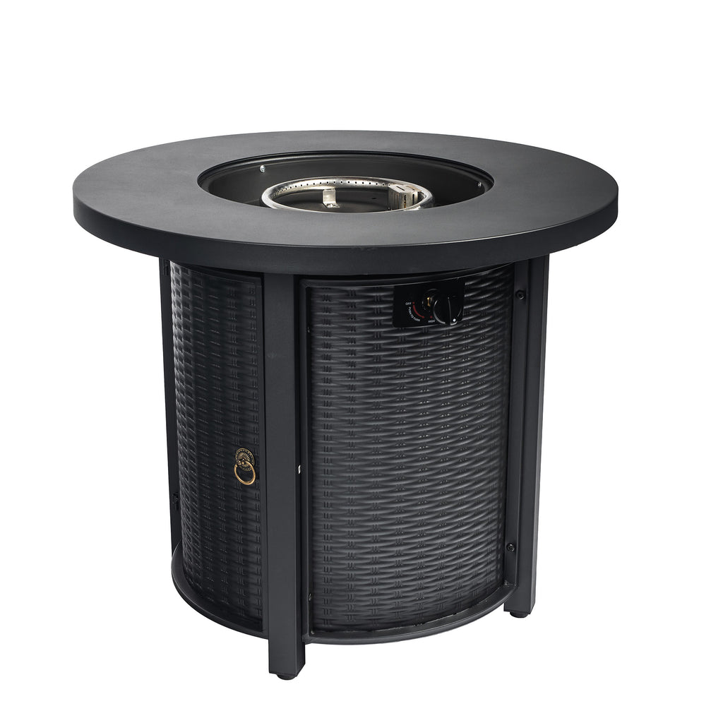 Round fire pit table dimensions