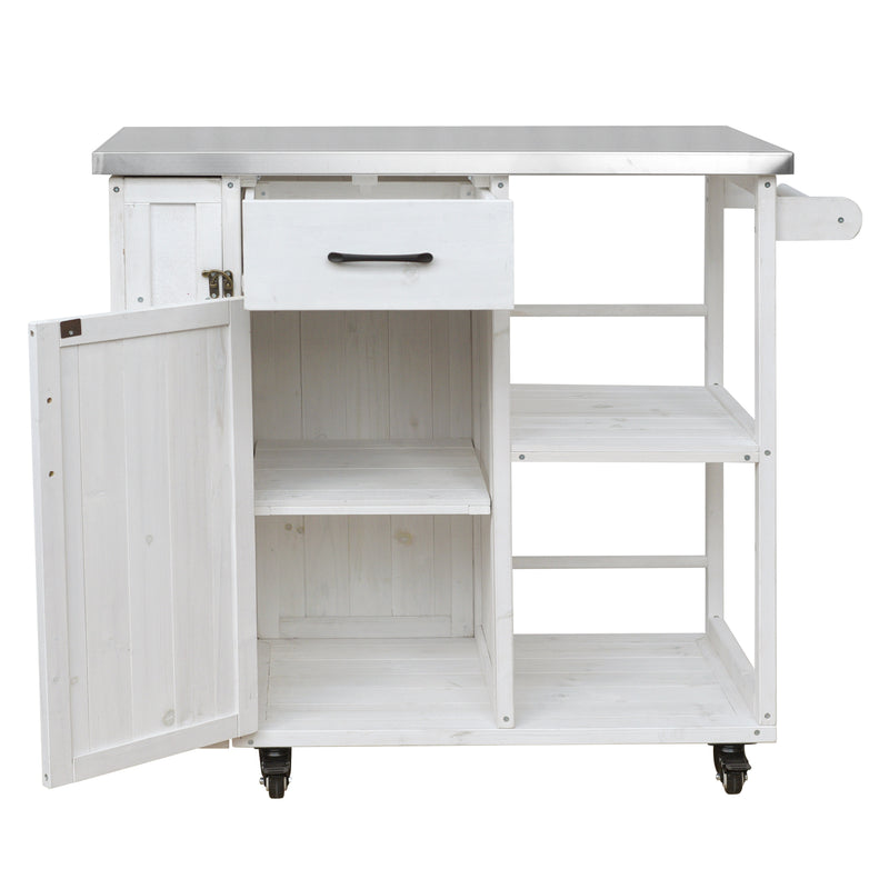 Outluma White Fir Wood Outdoor Prep Station