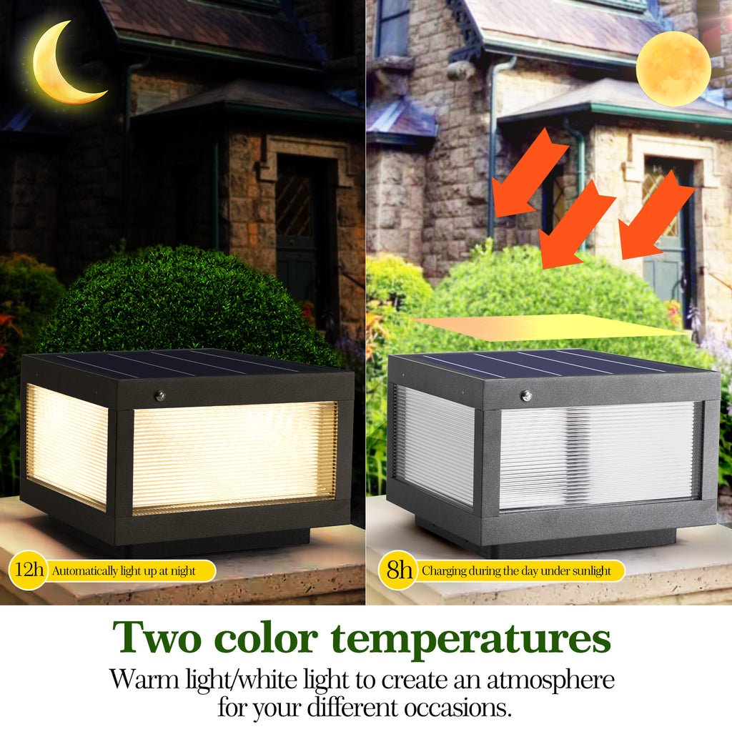 Solar LED Post Cap Light detail