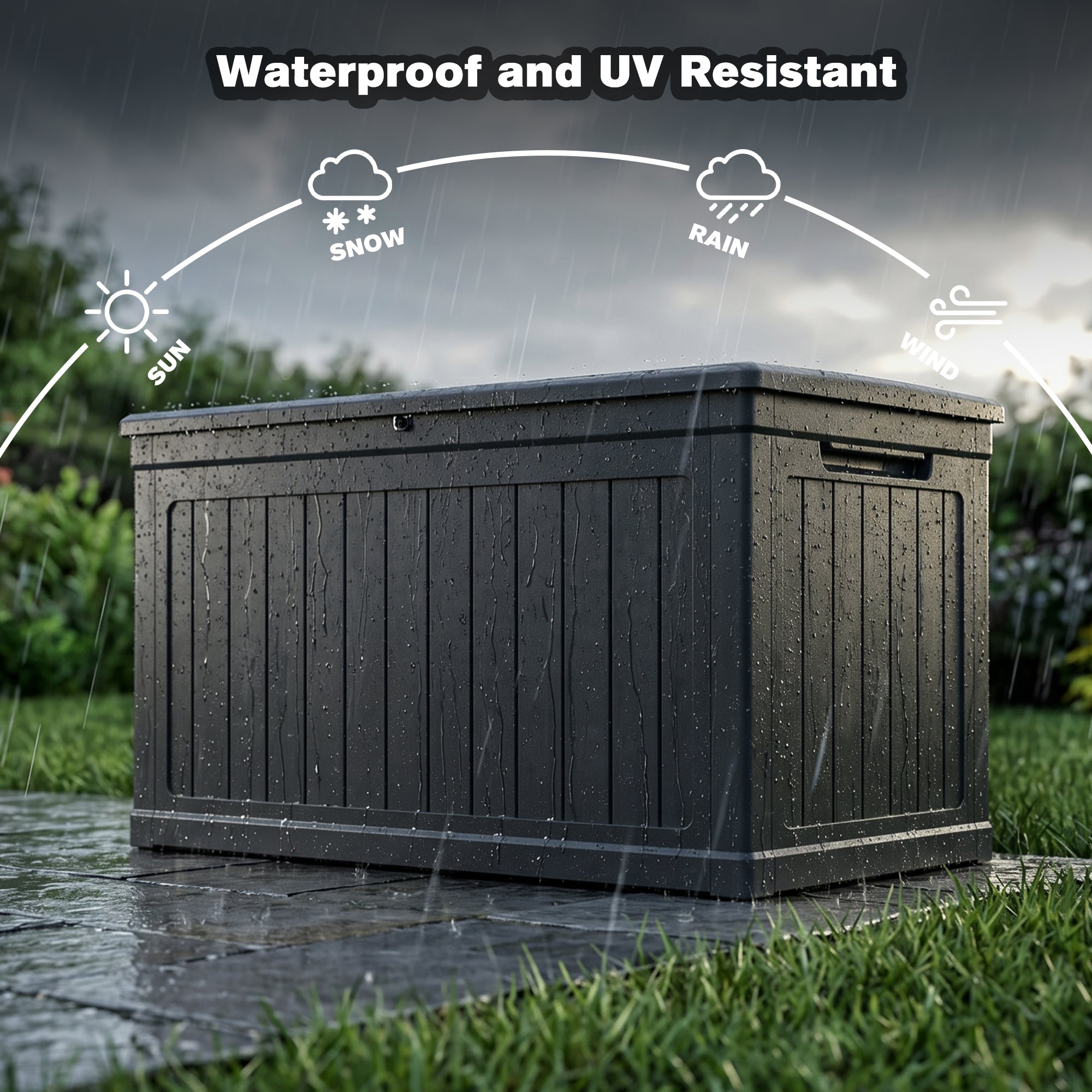 230 Gallon XXL Deck Box detail