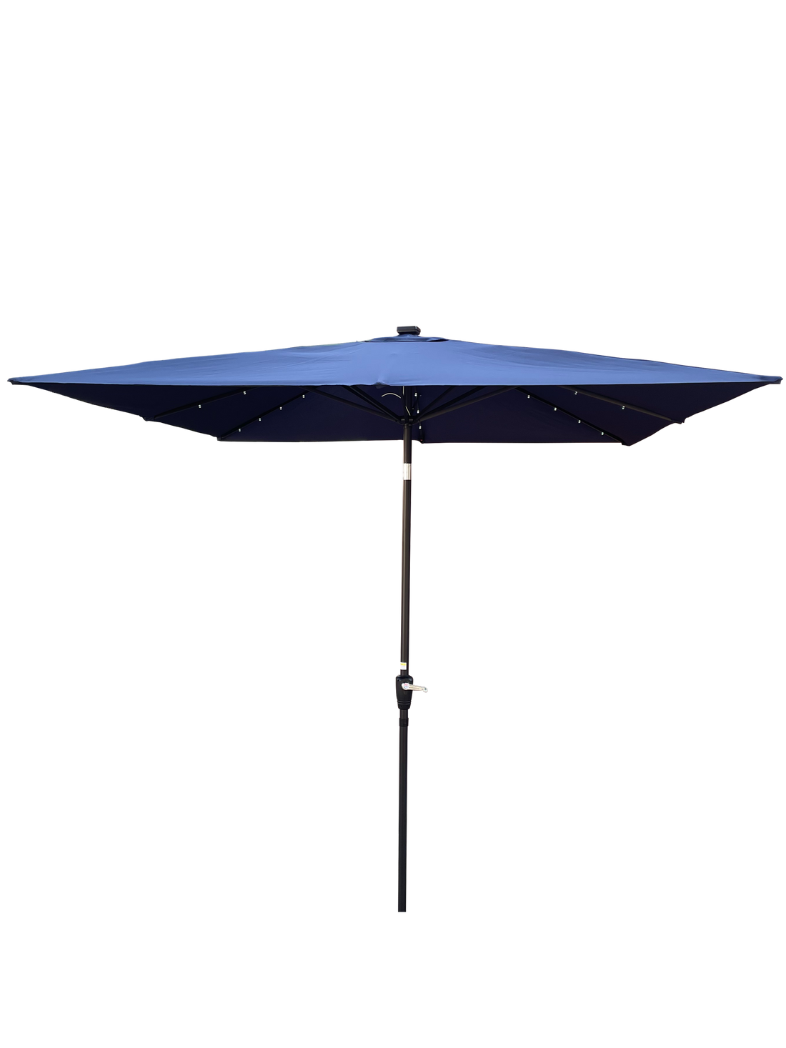 Outluma Square Solar LED Patio Umbrella with Cross Base