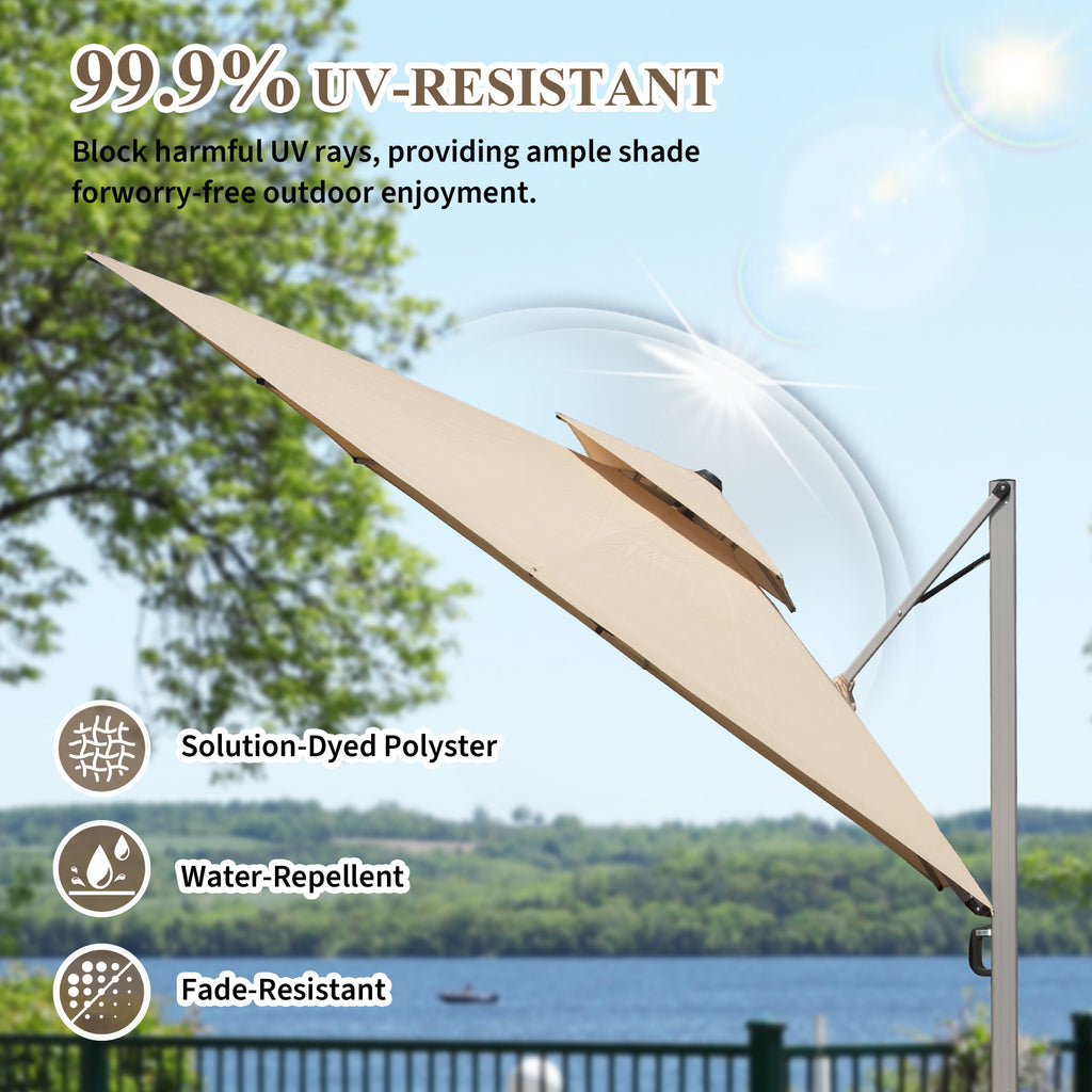 Square Cantilever Umbrella detail