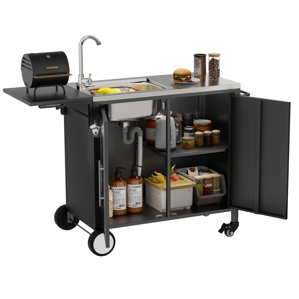 BBQ cart full view