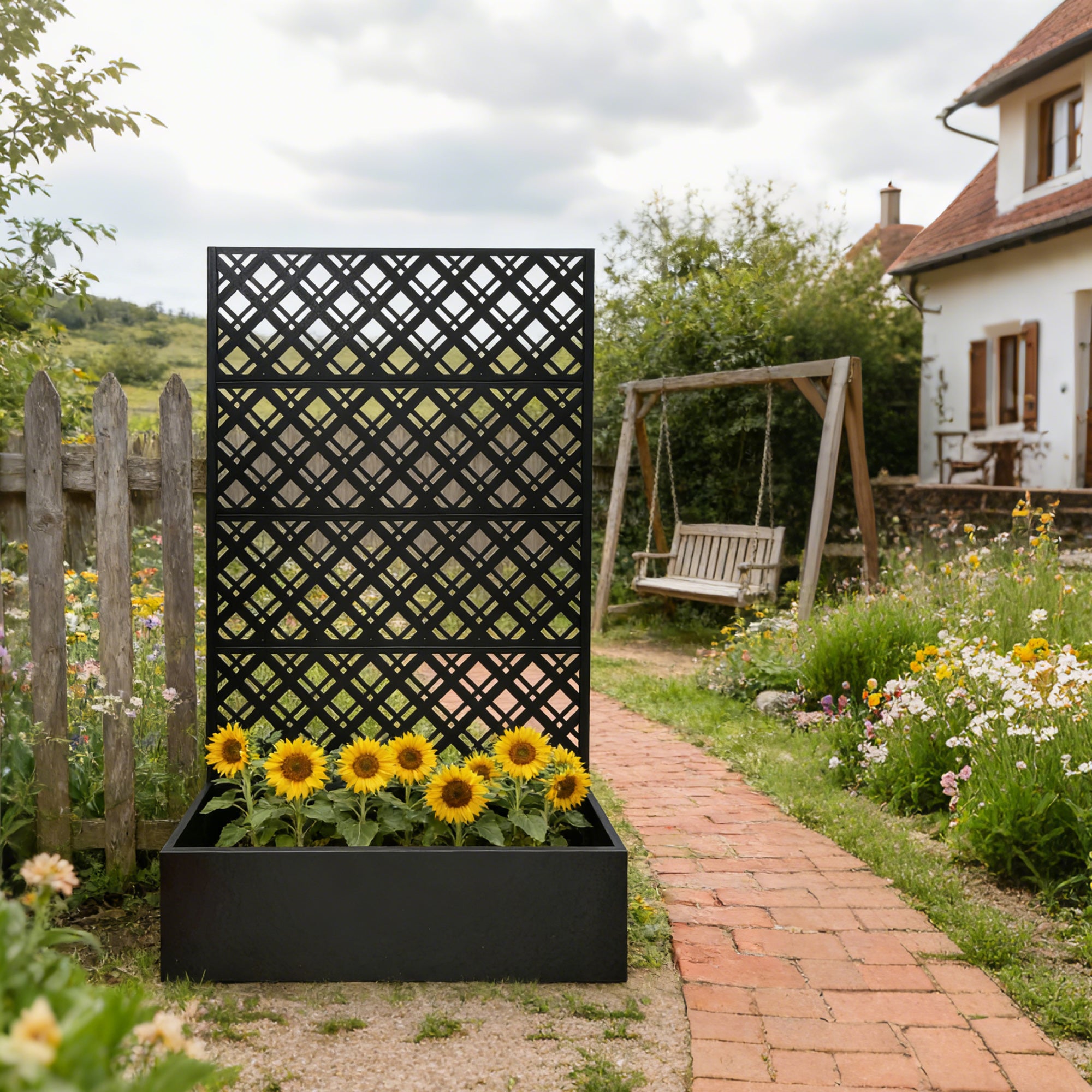 Birdcage Arbor Pergola - Black