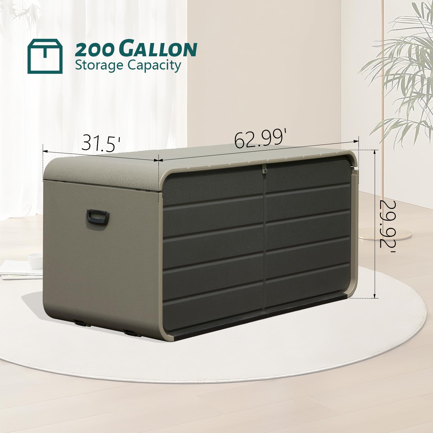 200 Gallon Hydraulic Deck Box detail