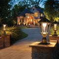 20 inch Golden Solar Lantern - Bronze