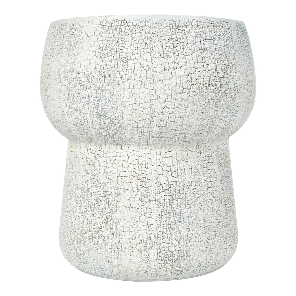 Concrete Double-Barrel Side Table detail