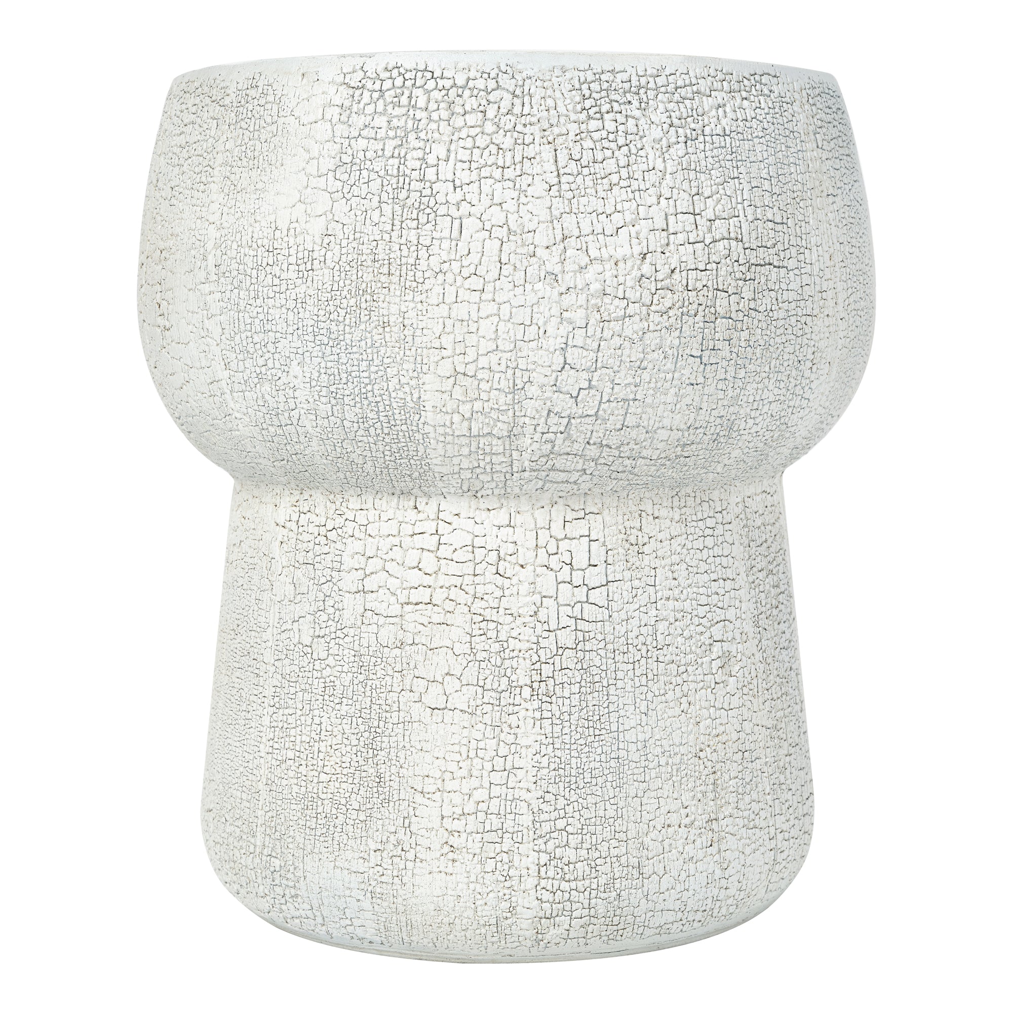 Concrete Double-Barrel Side Table detail