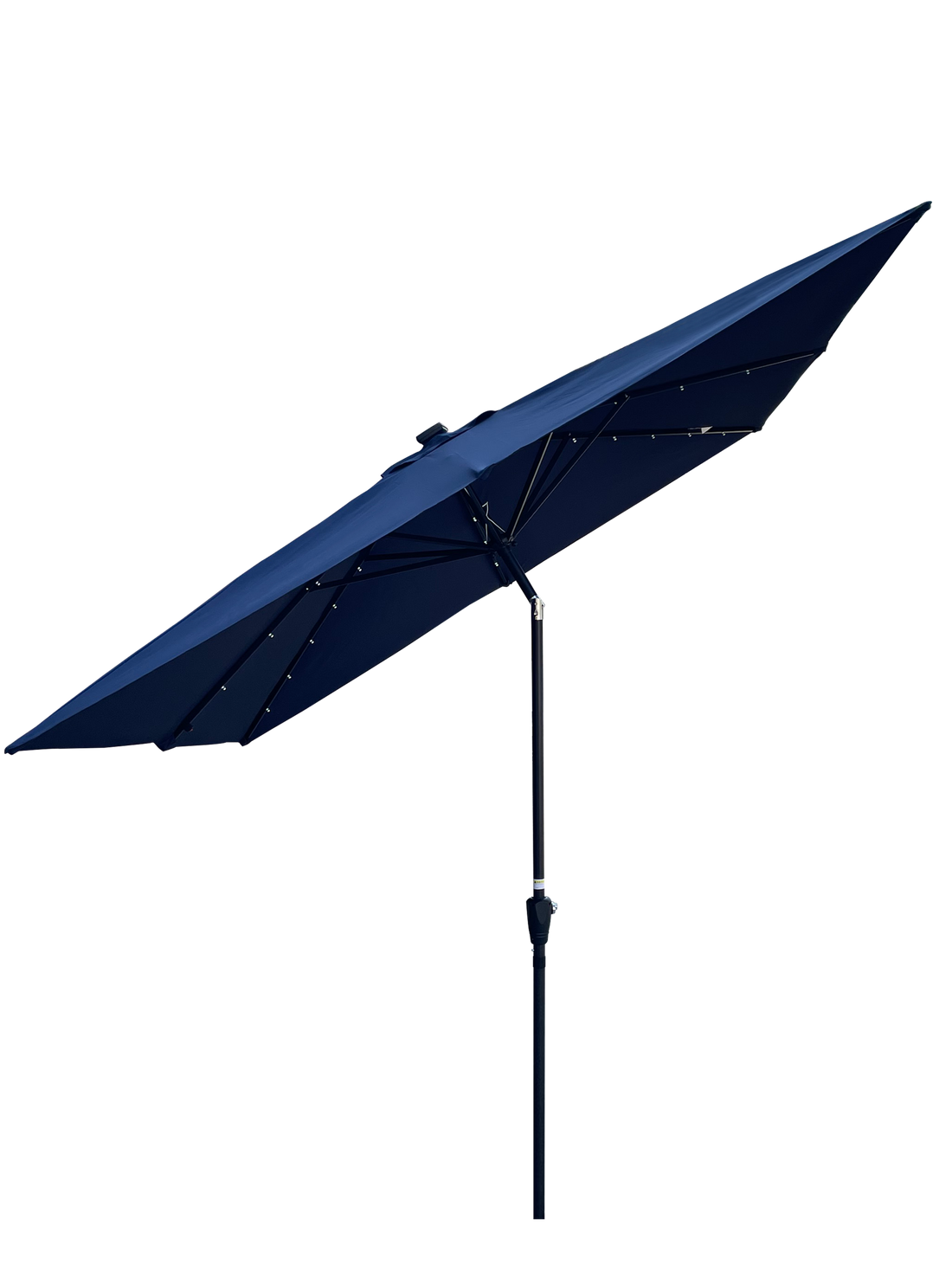 Outluma Square Solar LED Patio Umbrella with Cross Base