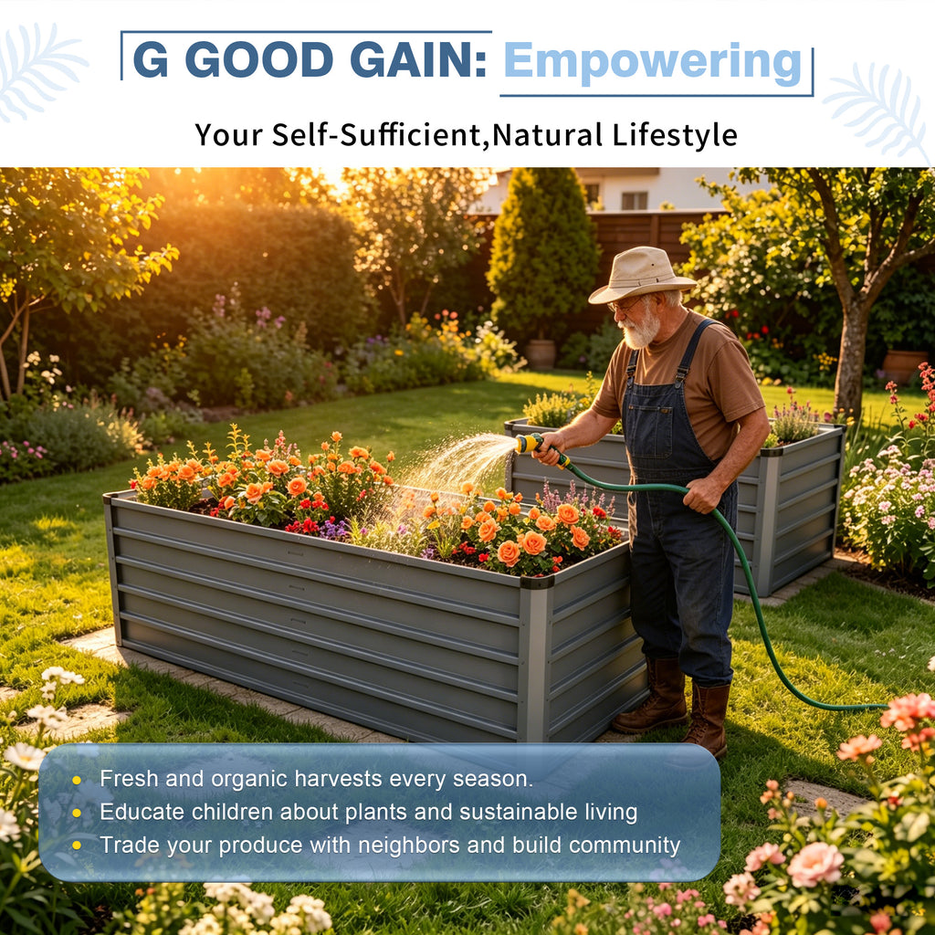 Galvanized Raised Garden Bed detail