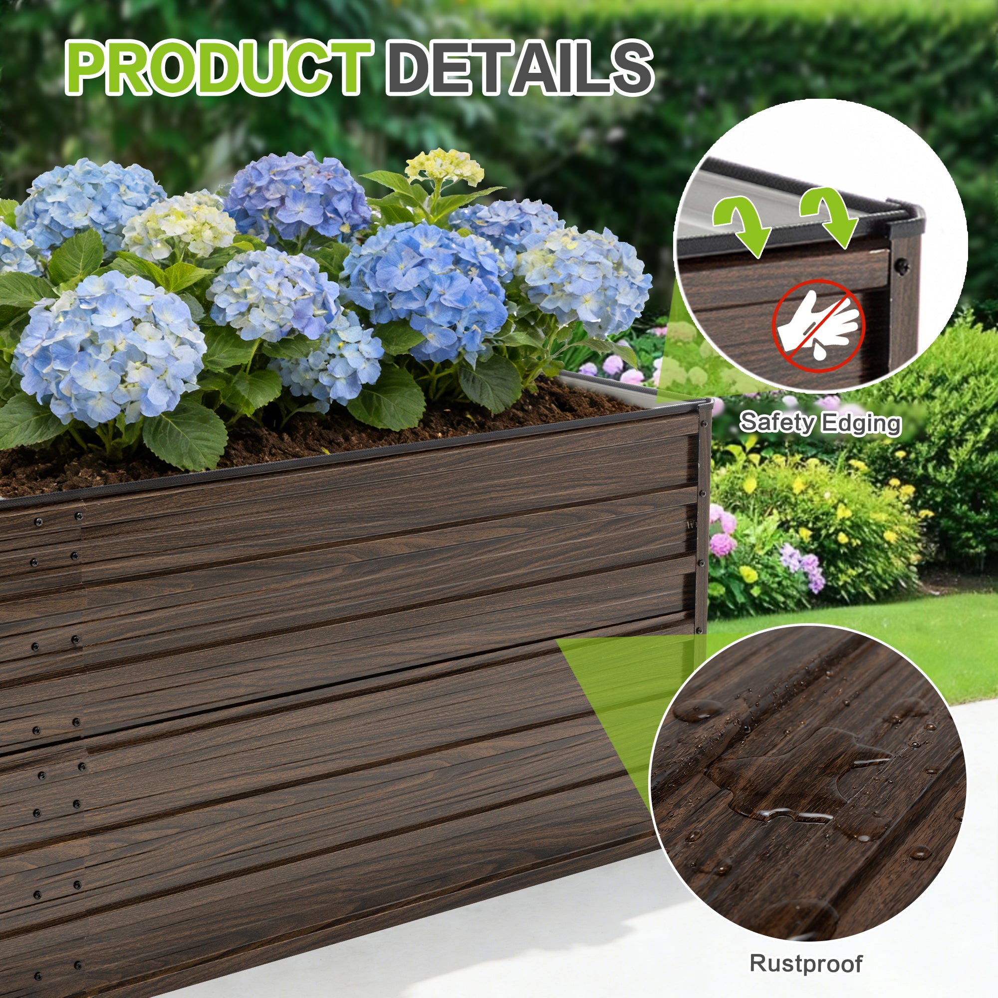 2-Pack Raised Garden Bed Kit detail