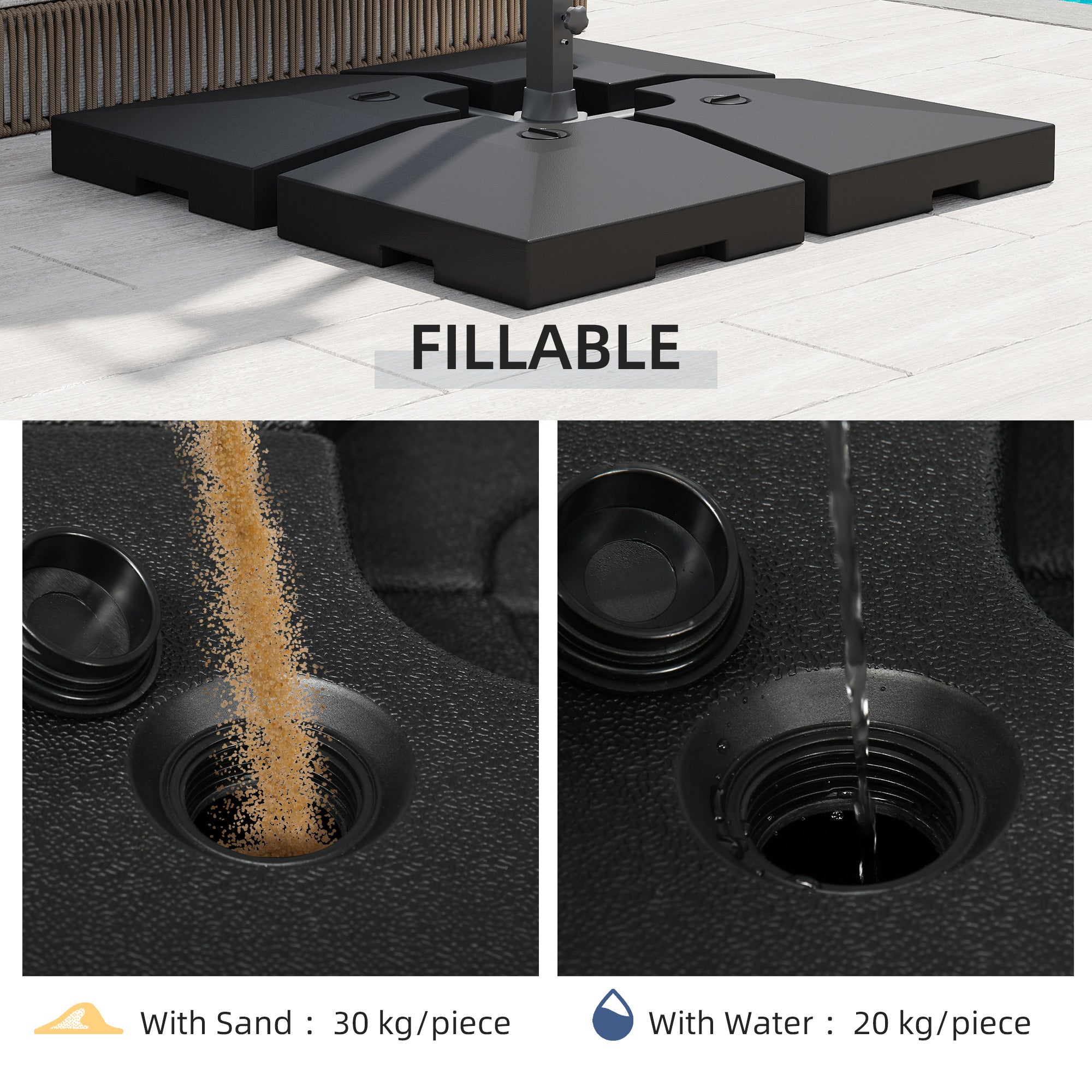 Cantilever Umbrella Base detail