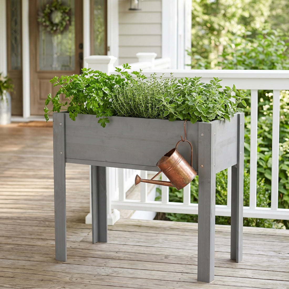 Outluma Elevated Wood Garden Bed with Legs, Small