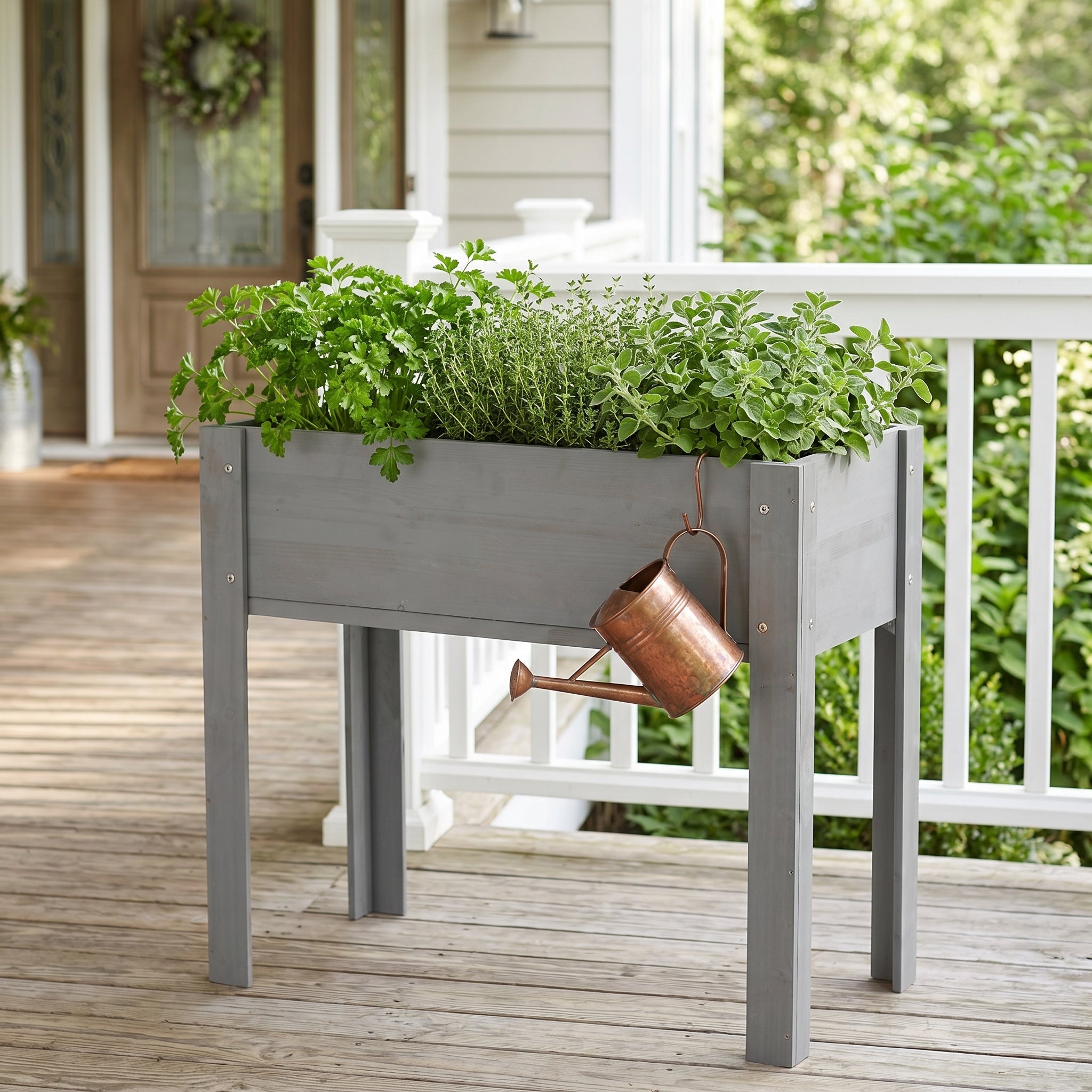 Elevated Wood Garden Bed detail