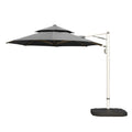 Round Offset Cantilever Umbrella - Gray