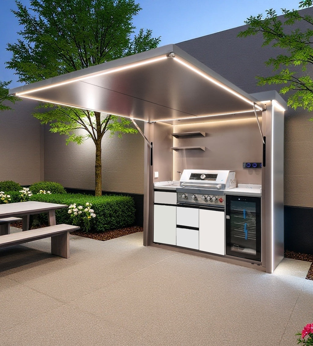 Smart BBQ Pod A-Mini — Compact Outdoor Kitchen