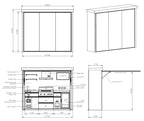 Smart BBQ Pod A-Plus — Outdoor Kitchen with TV and Hydraulic Roof