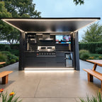 Smart BBQ Pod A-Ultra — Large Outdoor Kitchen with 42" TV