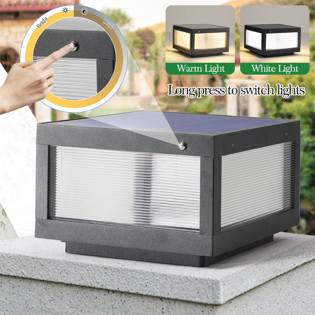 Solar LED Post Cap Light detail