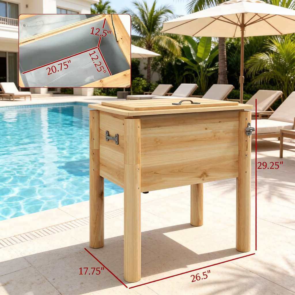 Outluma Portable Outdoor Cooler Box - Patio Chill Station