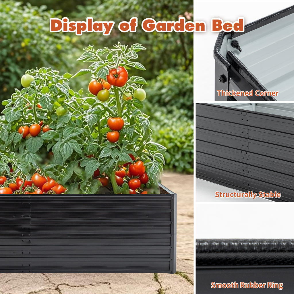 Metal Raised Garden Bed detail