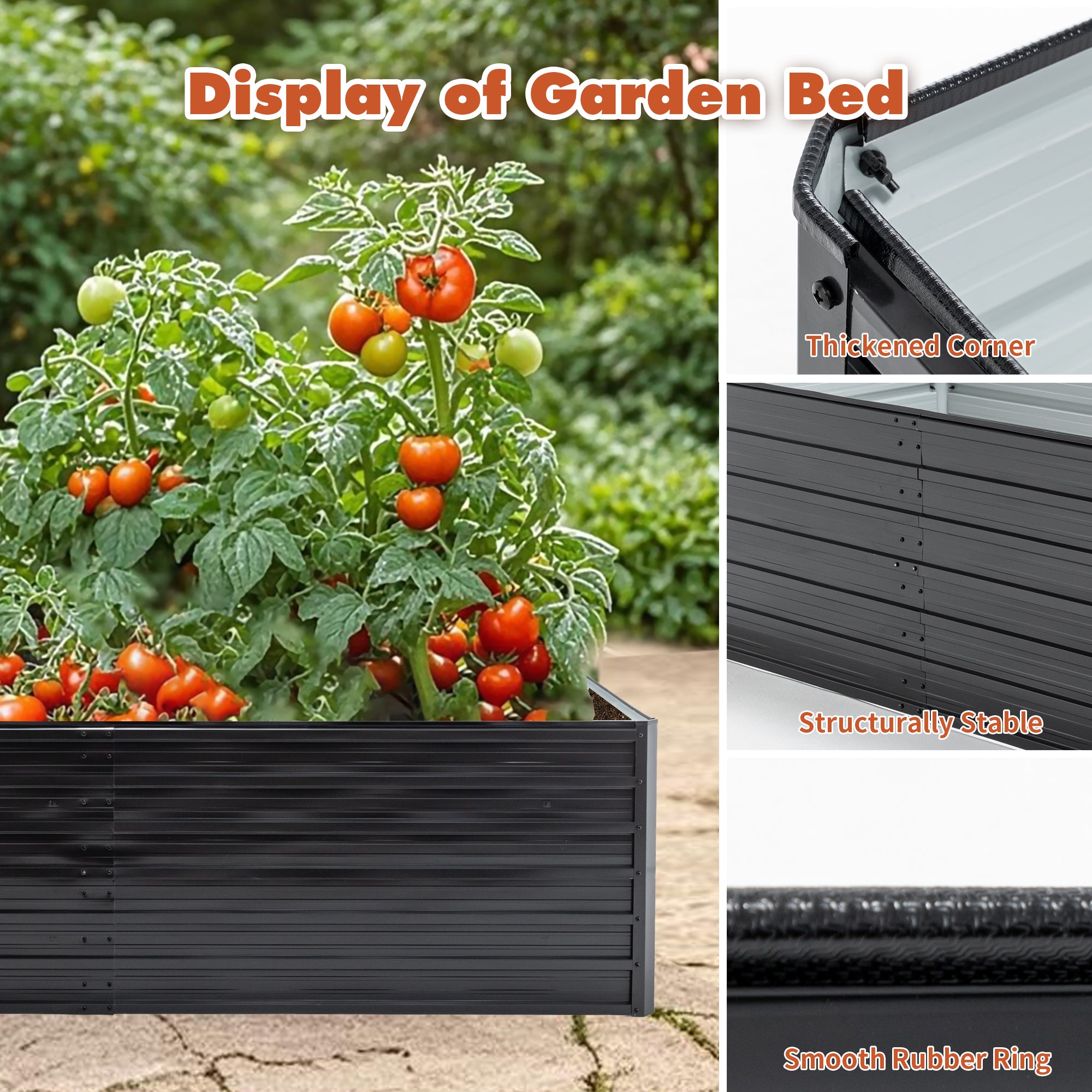 Metal Raised Garden Bed detail