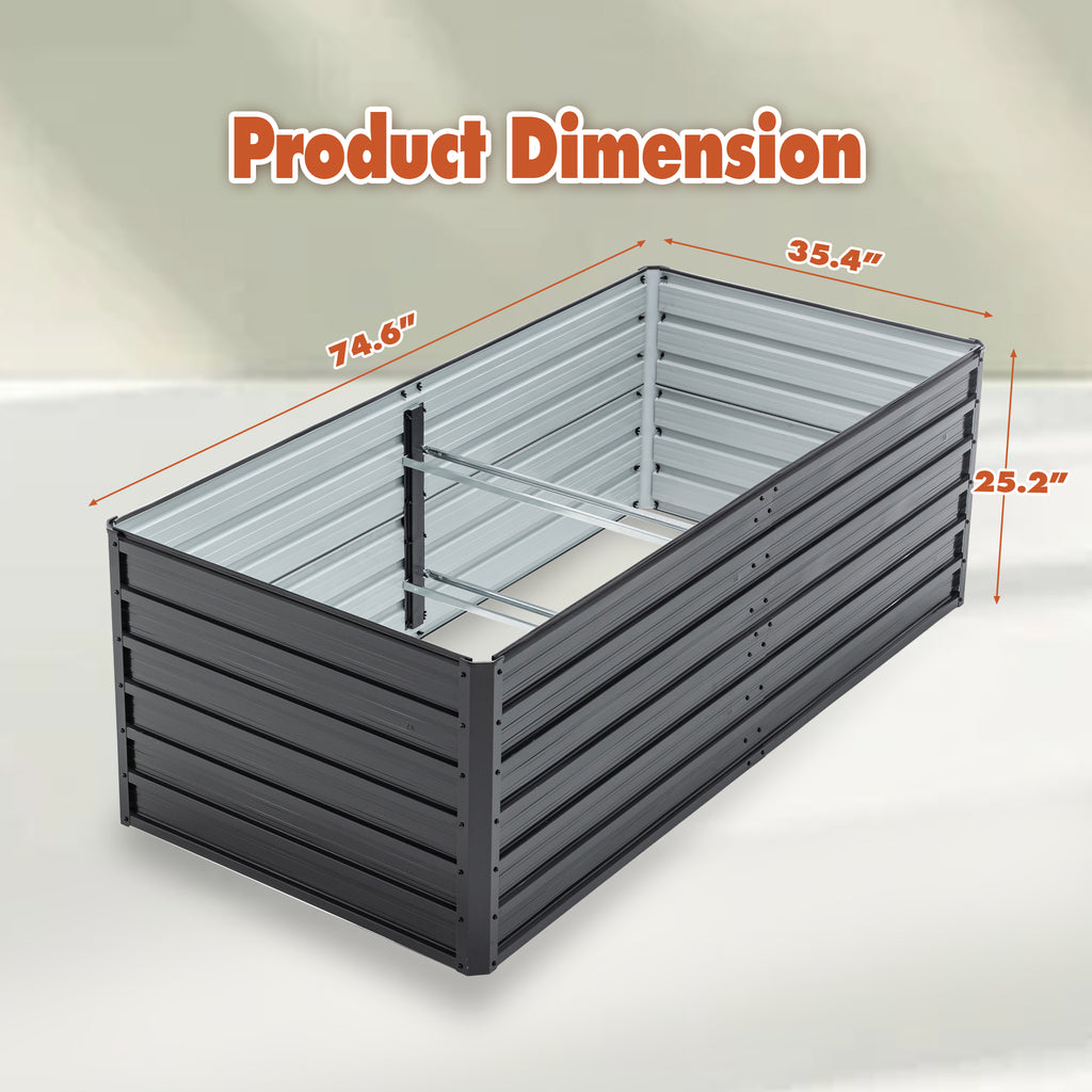 Metal Raised Garden Bed detail