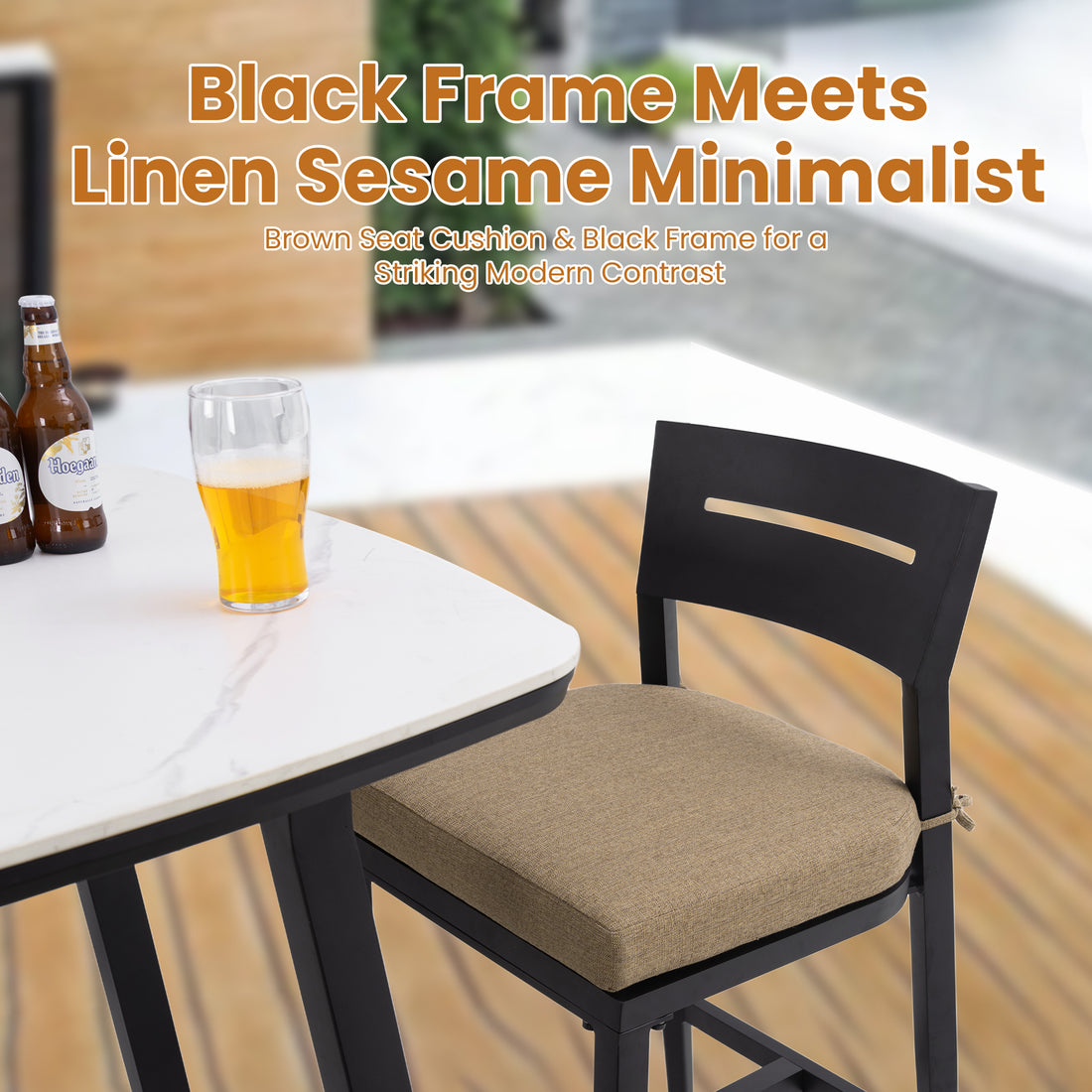 Outluma 5-Piece Aluminum Patio Bar Set