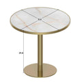 Tulip Pedestal Outdoor Bistro Table - Light Slate Grey