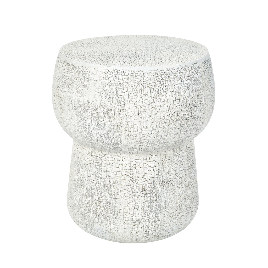 Concrete Double-Barrel Side Table detail