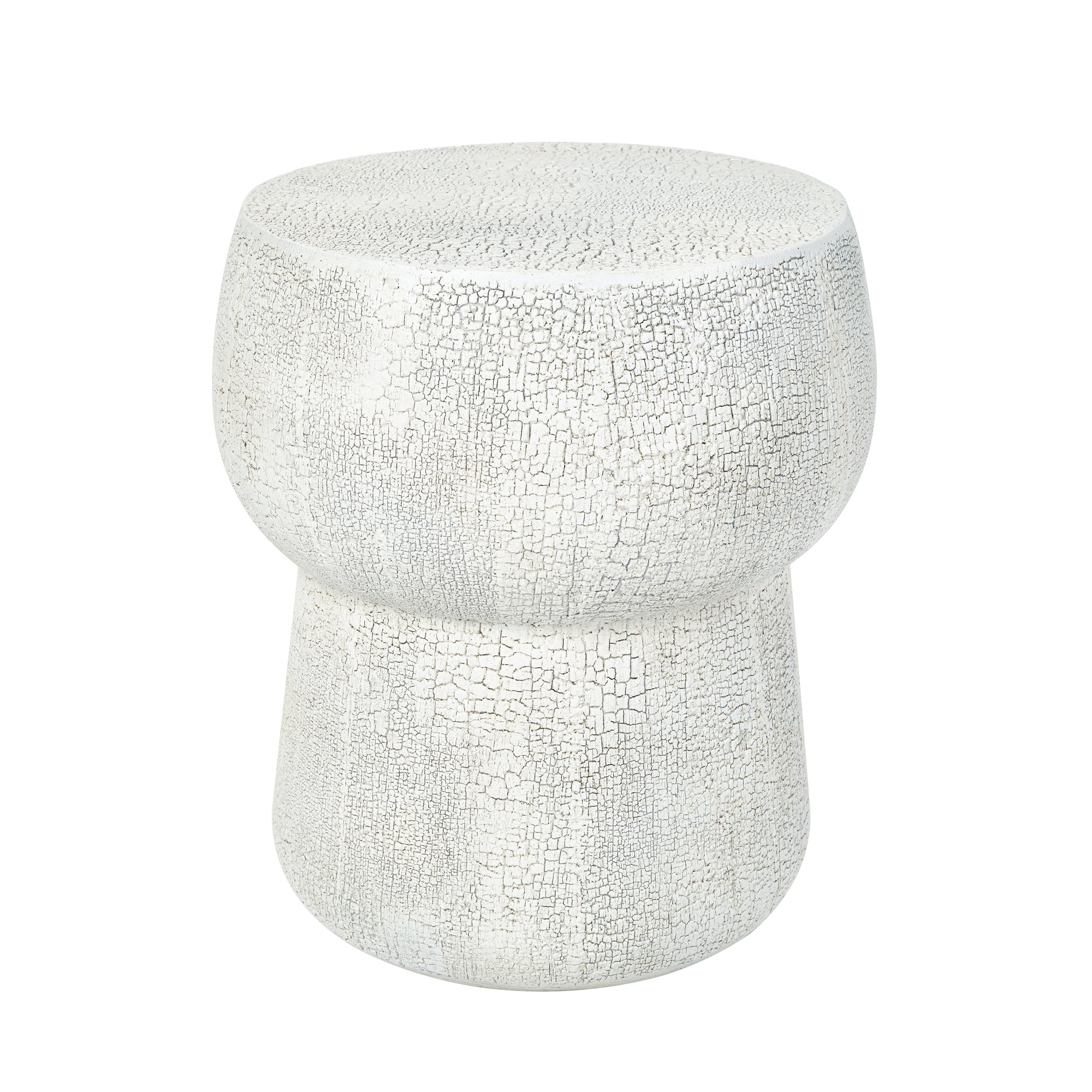 Concrete Double-Barrel Side Table detail