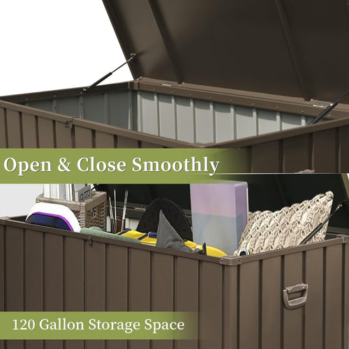 120 Gallon Steel Deck Box