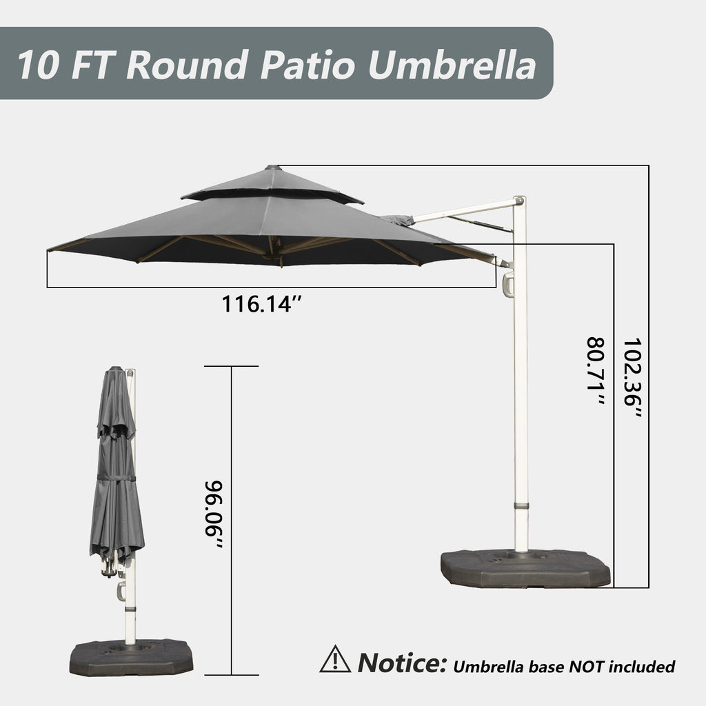 Round Cantilever Umbrella detail