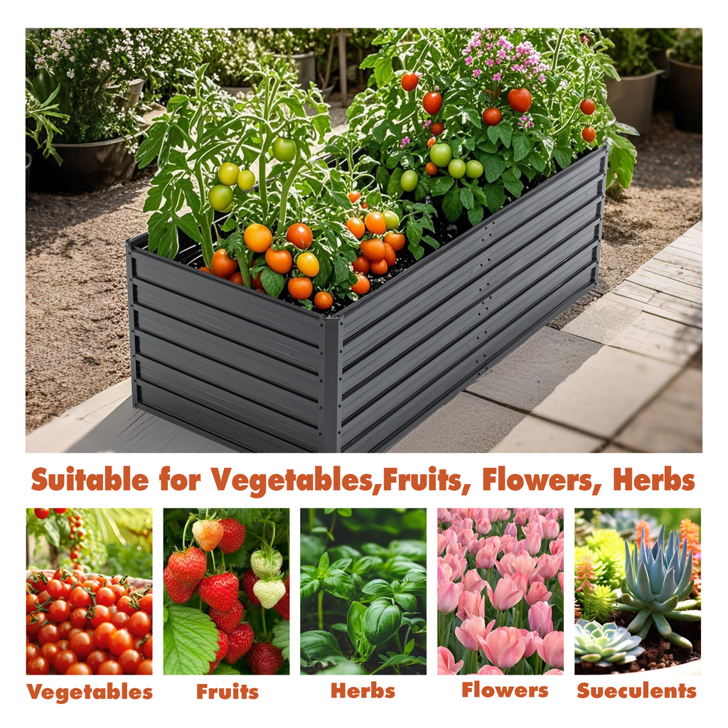 Metal Raised Garden Bed detail