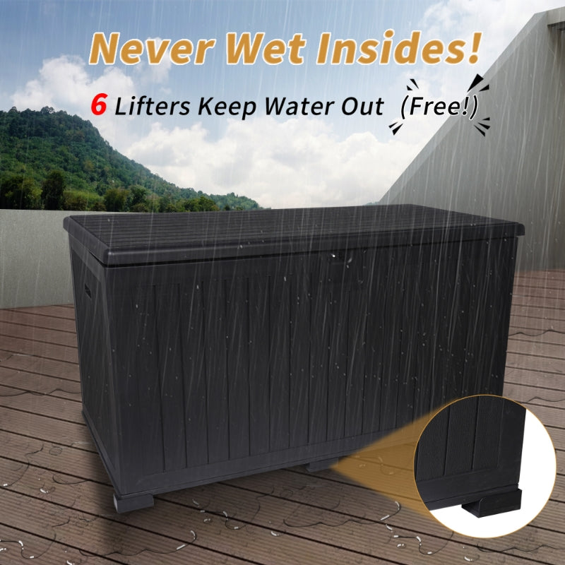 230 Gallon Resin Deck Box detail