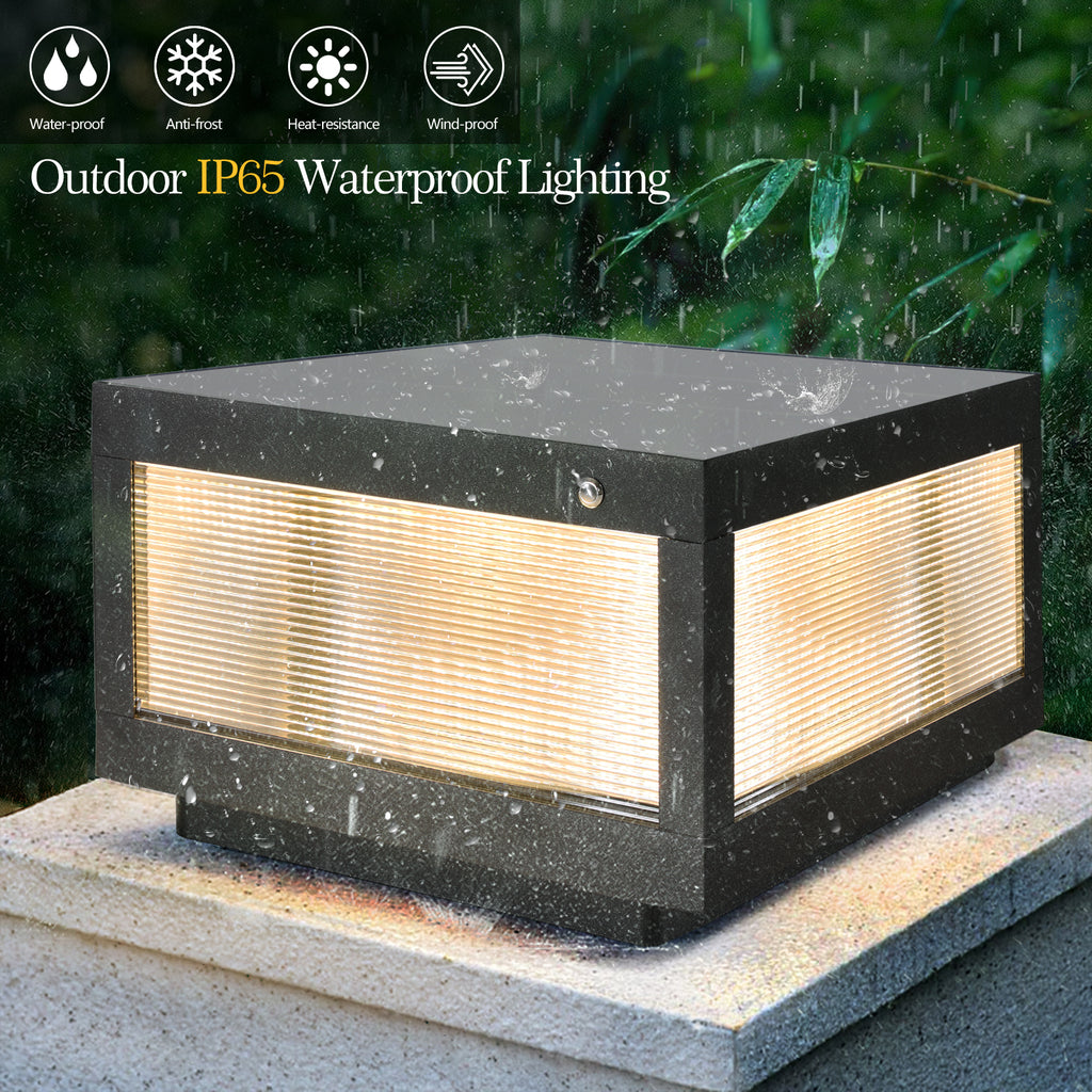 Solar LED Post Cap Light detail