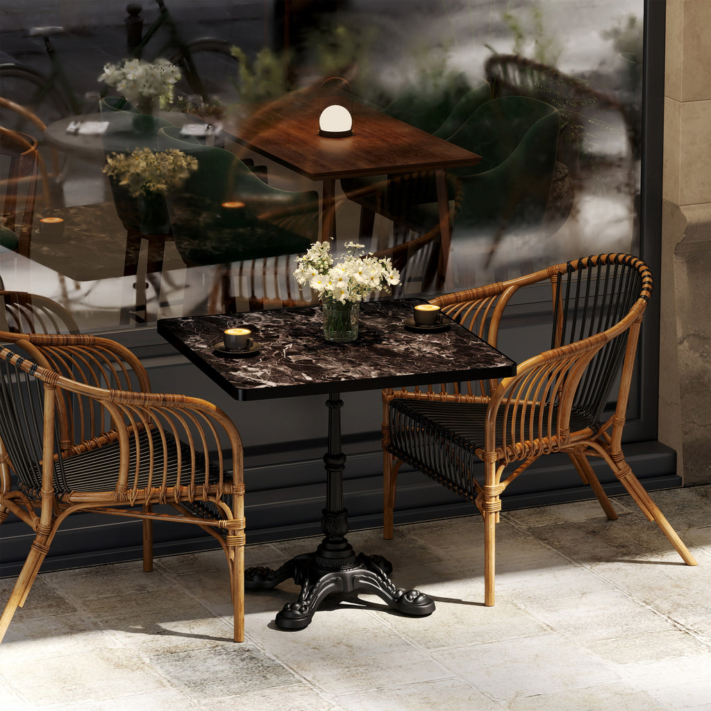 Sintered Stone Bistro Table detail