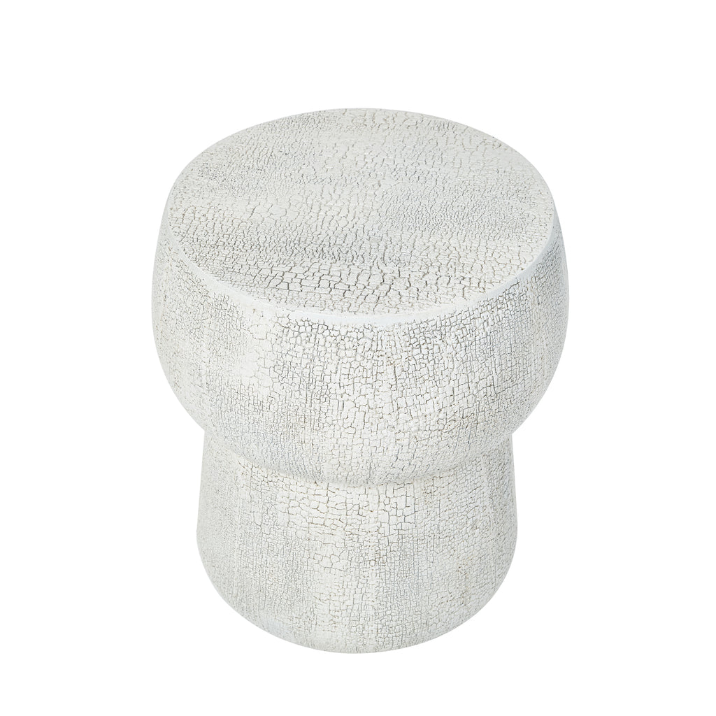 Concrete Double-Barrel Side Table detail