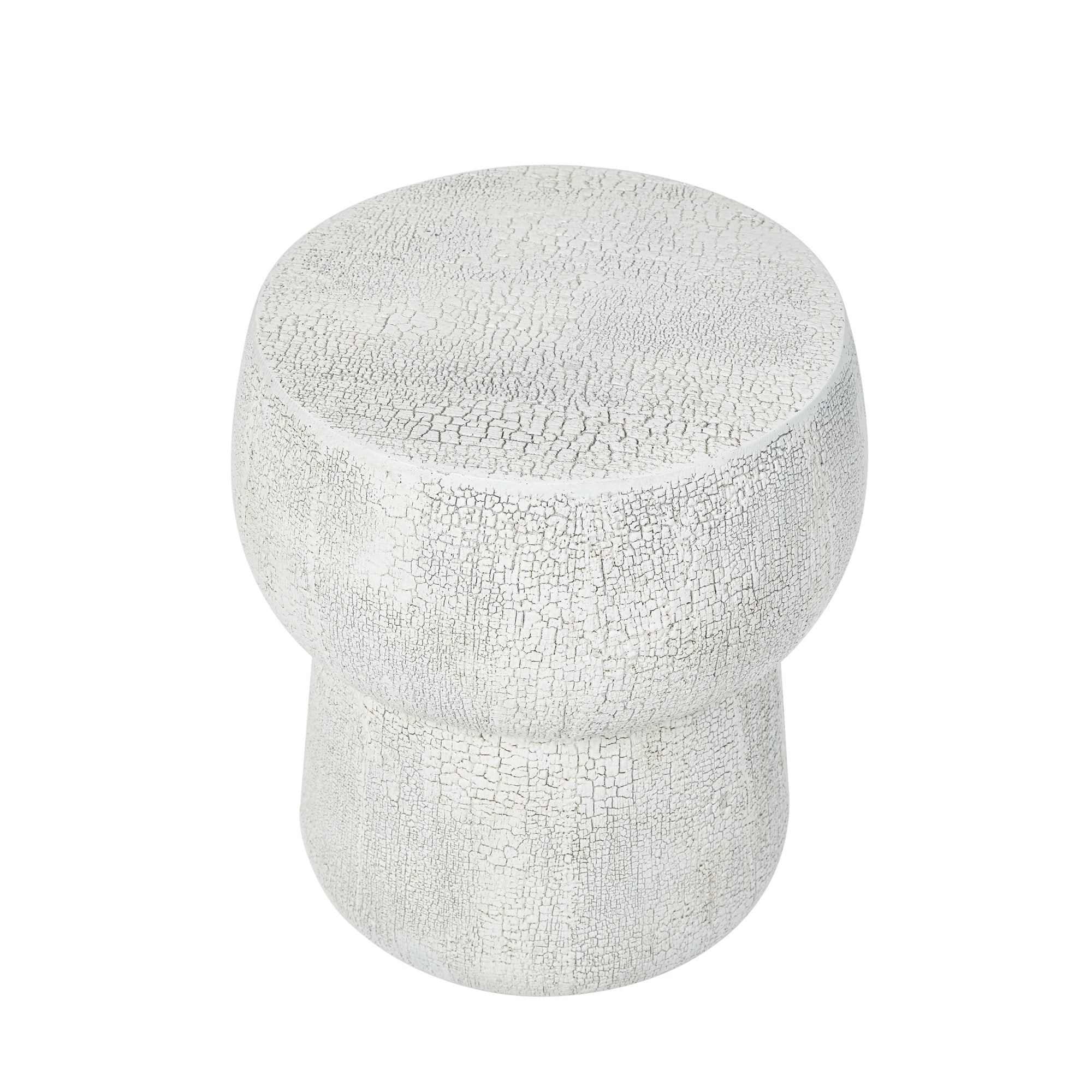 Concrete Double-Barrel Side Table detail