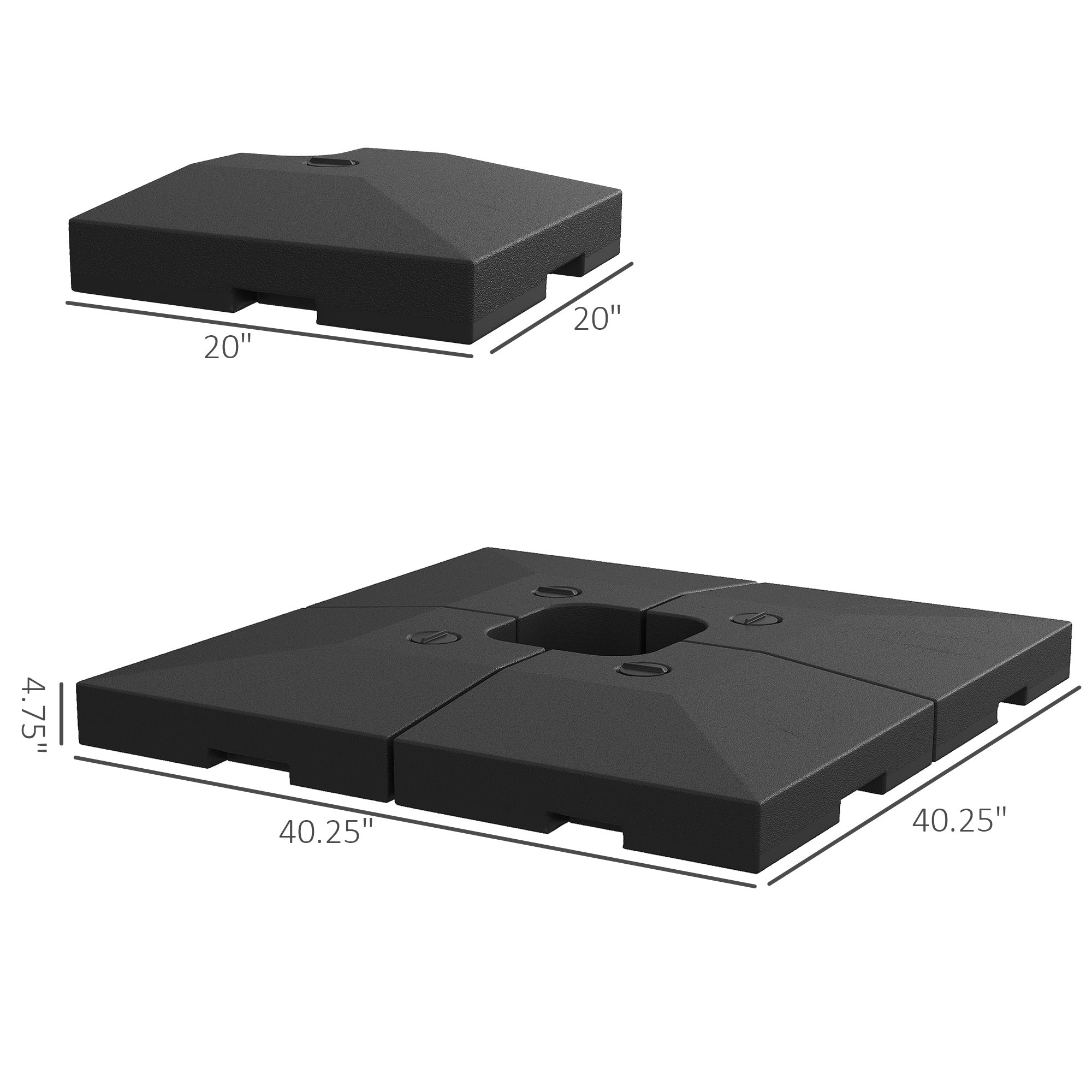 Cantilever Umbrella Base detail