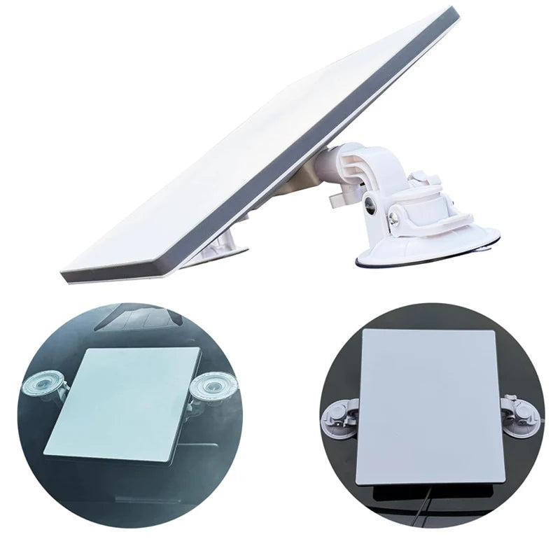 Interior glass suction mounting system